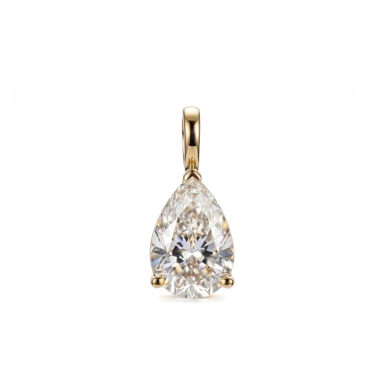 Gold-colored pear-shaped pendant