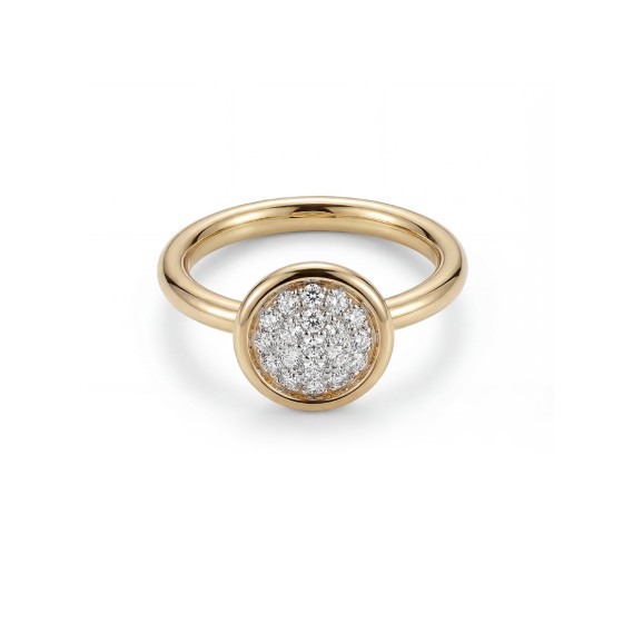 Gold-colored bubble ring