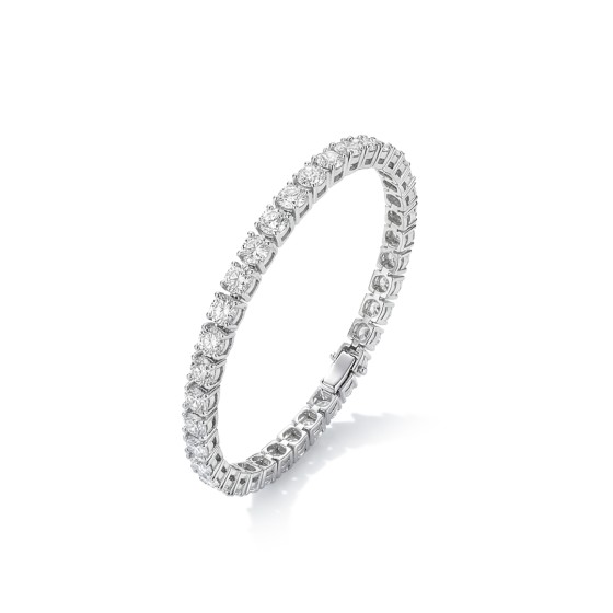 white gold pave-set diamond bracelet