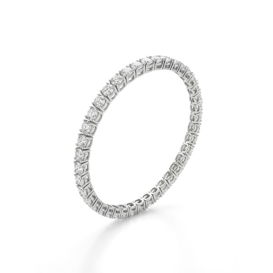 white gold pave-set diamond bracelet