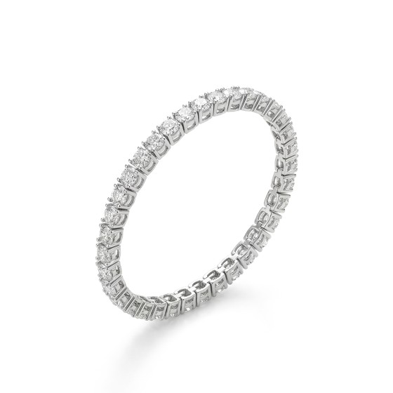 white gold pave-set diamond bracelet