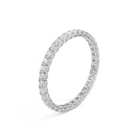 white gold pave-set diamond bracelet