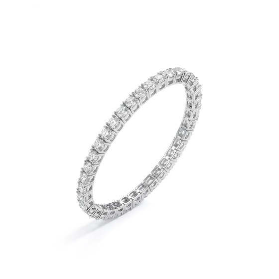 white gold pave-set diamond bracelet